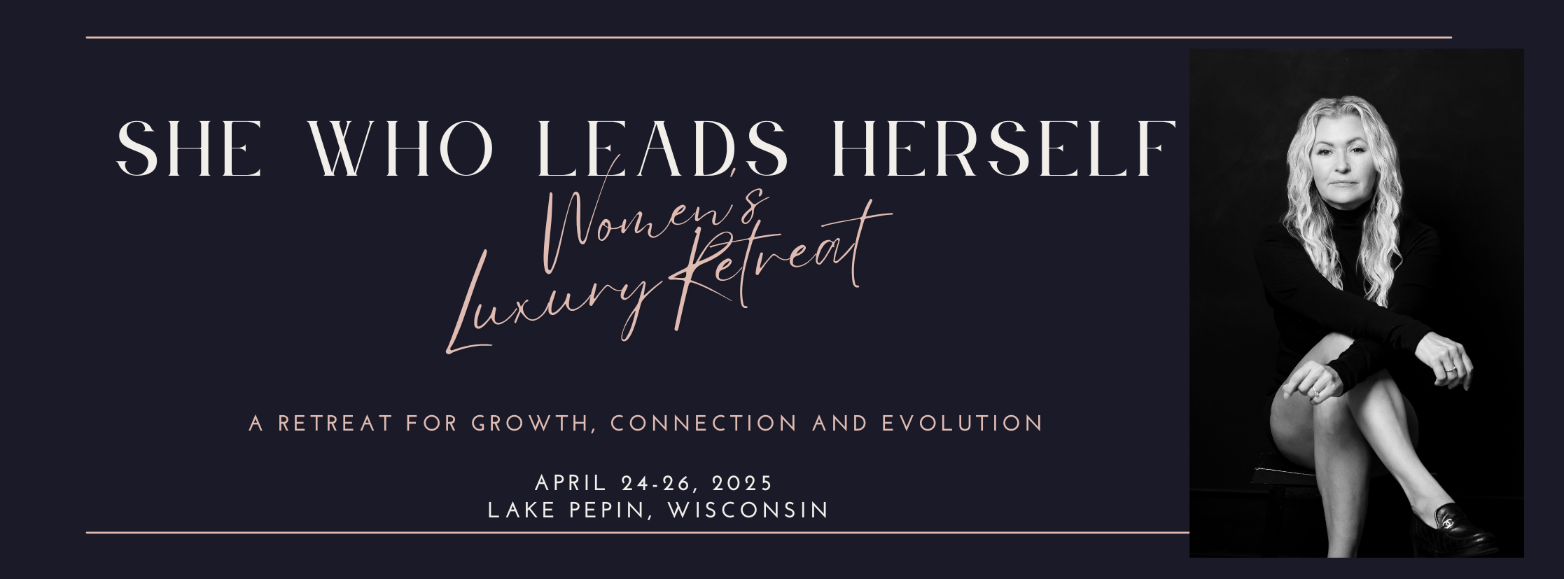 She Who Leads Herself Banner