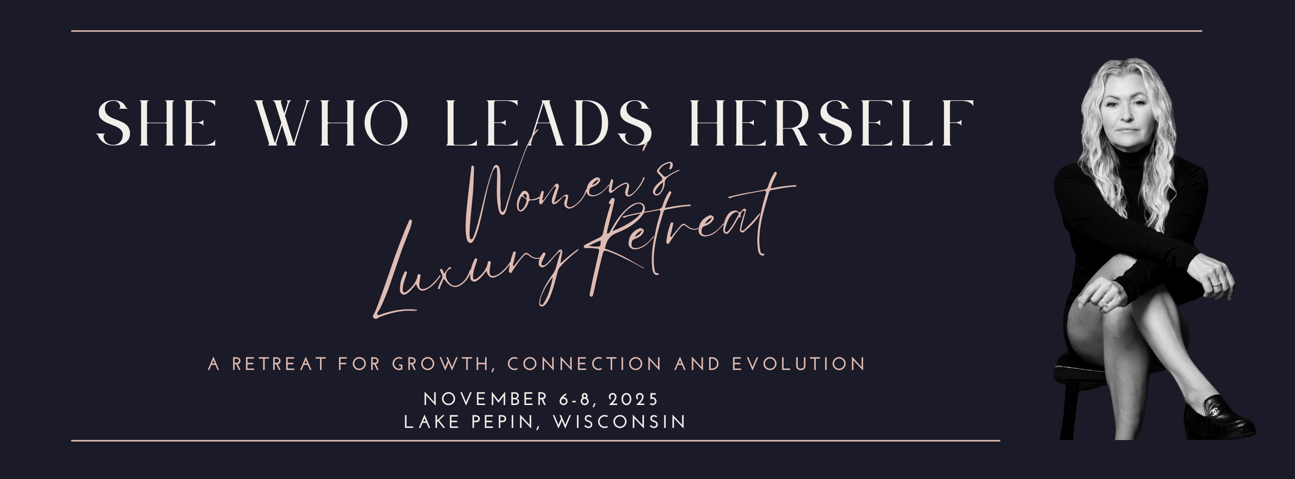 She Who Leads Herself Banner